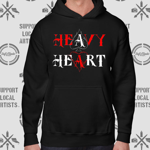 Heavy Heart Hoodie Black
