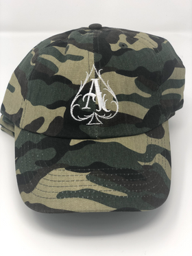 Green Camo Ace Dad Hat