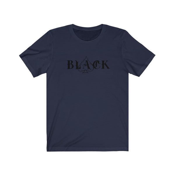 Unisex Black T-shirt w/Ace